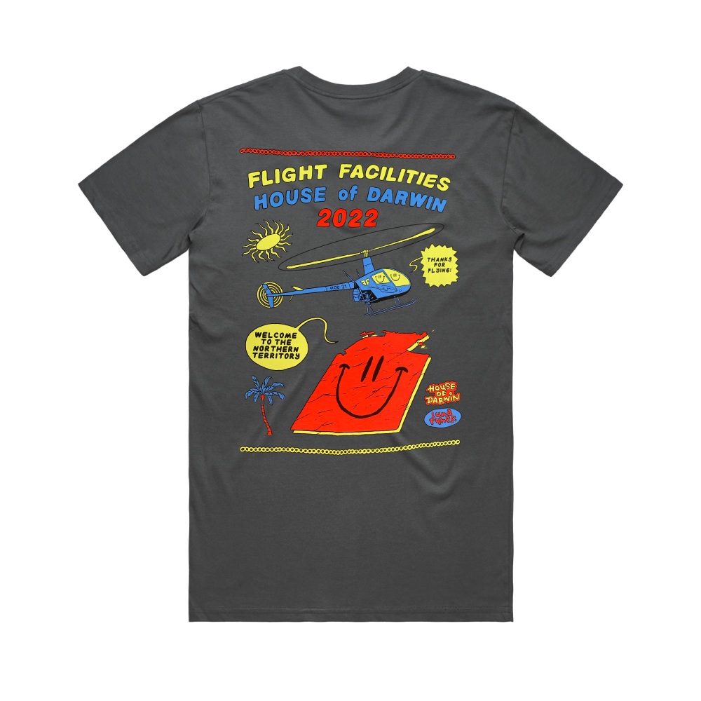 Flight Facilities / House Of Darwin Charcoal T-Shirt