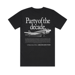 Party Of The Decades / Black T-Shirt