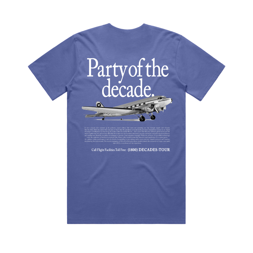 Party Of The Decades / Blue T-Shirt
