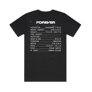 FOREVER Tracklist / Black T-Shirt